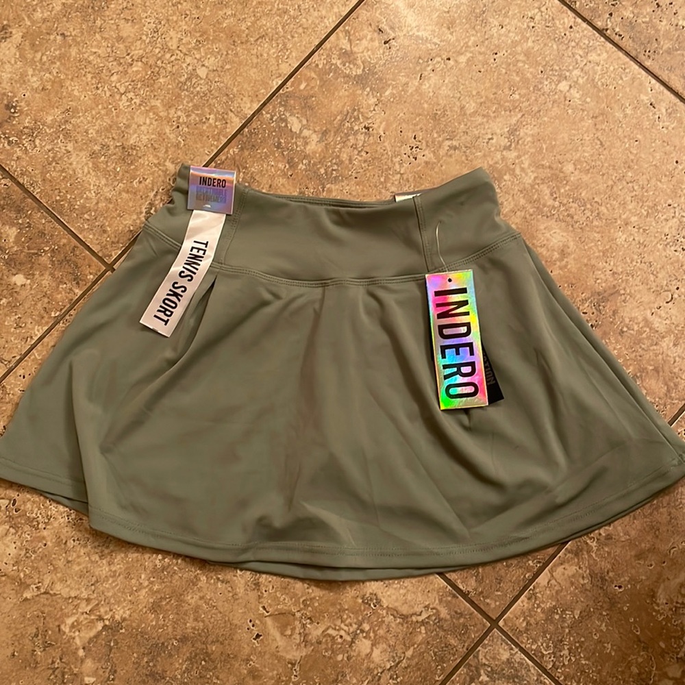 Olive green tennis skirt